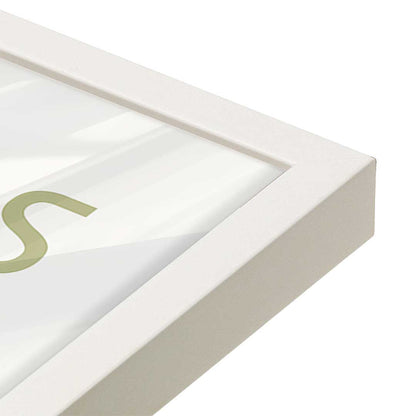 [Color:Opaque White], Picture of art in an Opaque White frame of the corner