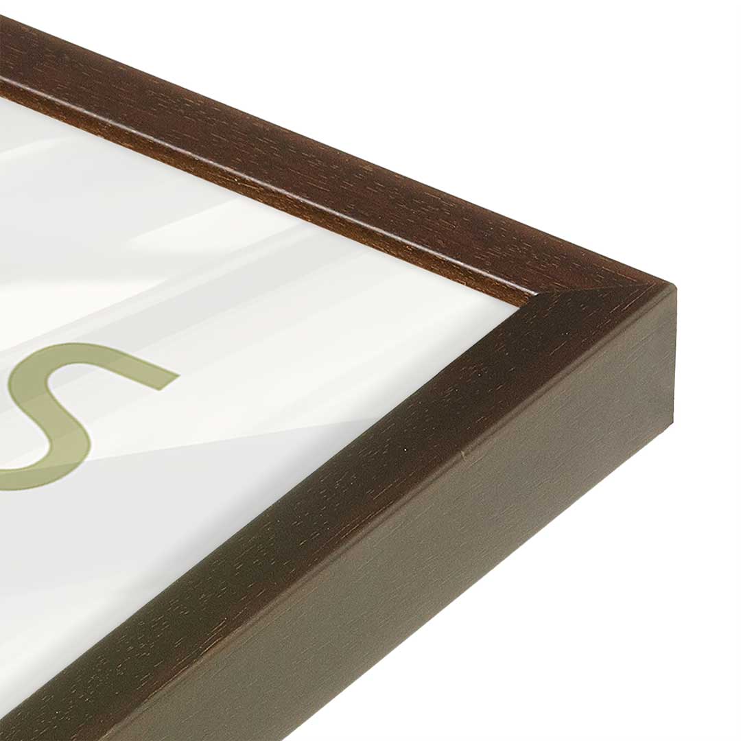 [Color:Belvinder Brown], Picture of art in a Belvinder Brown frame of the corner