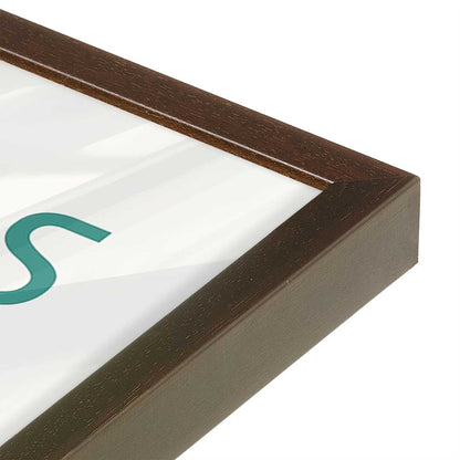 [Color:Belvinder Brown], Picture of art in a Belvinder Brown frame of the corner