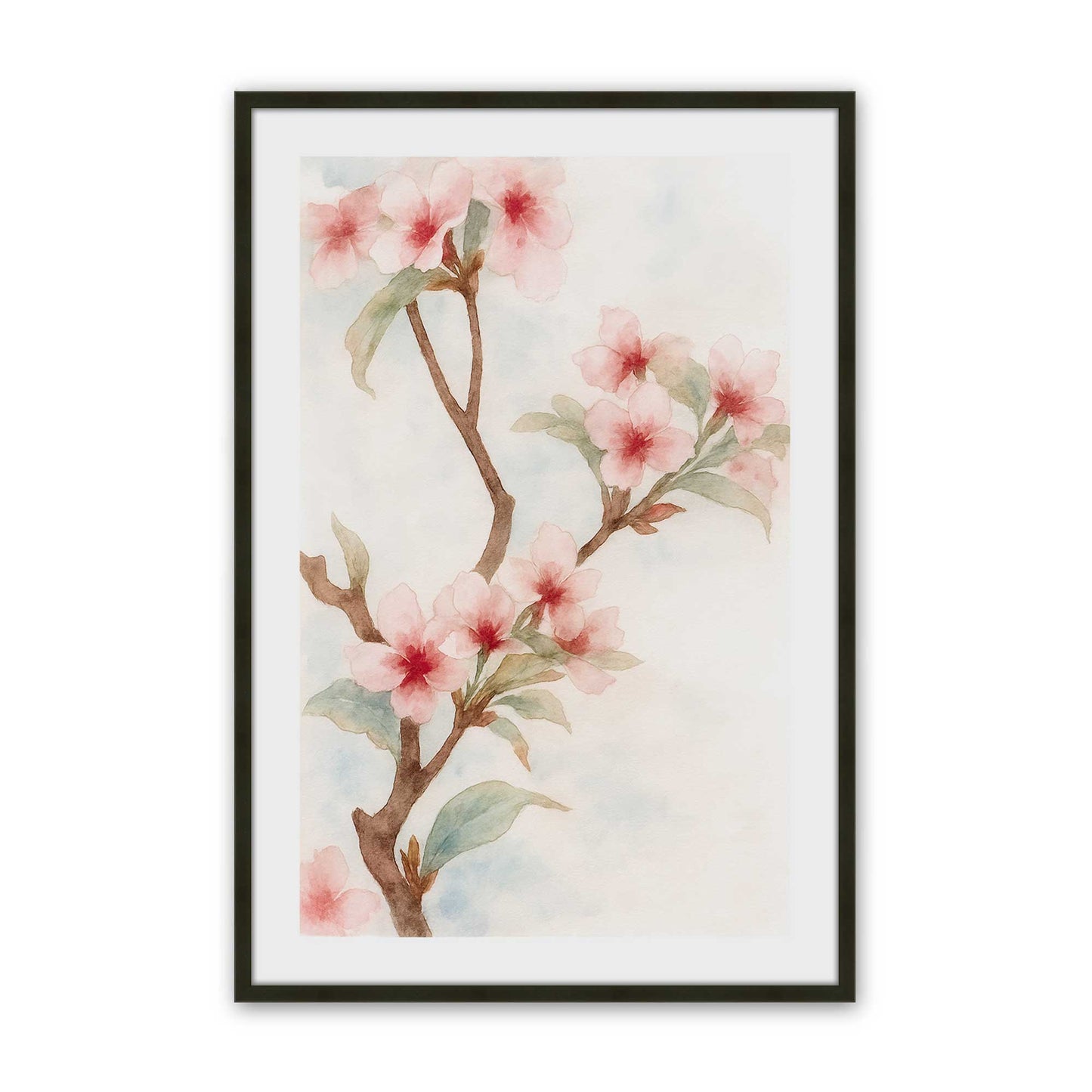 [Color:Satin Black], Picture of art in a Satin Black frame