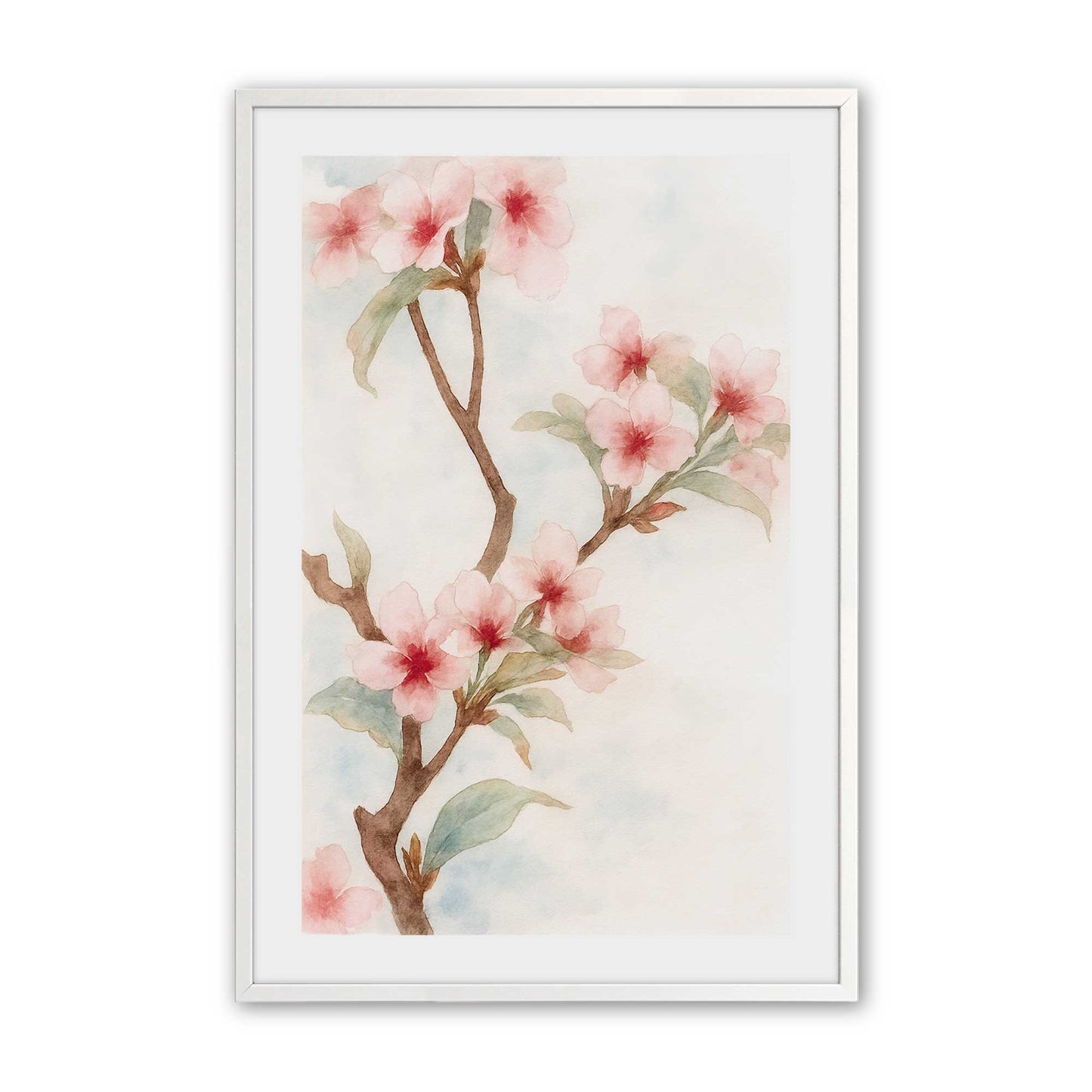 [Color:Opaque White], Picture of art in a Opaque White frame