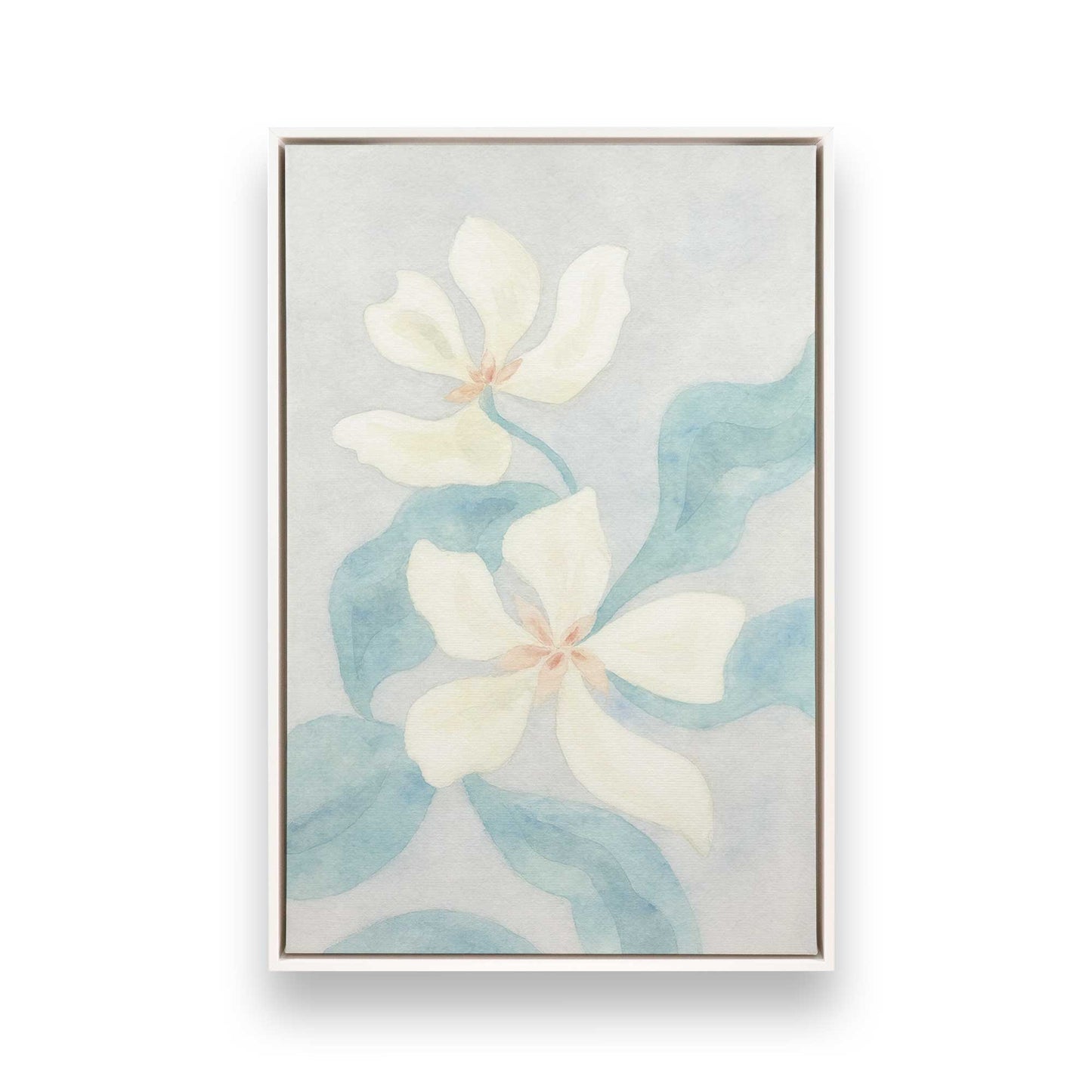 [Color:Opaque White], Picture of art in a White frame