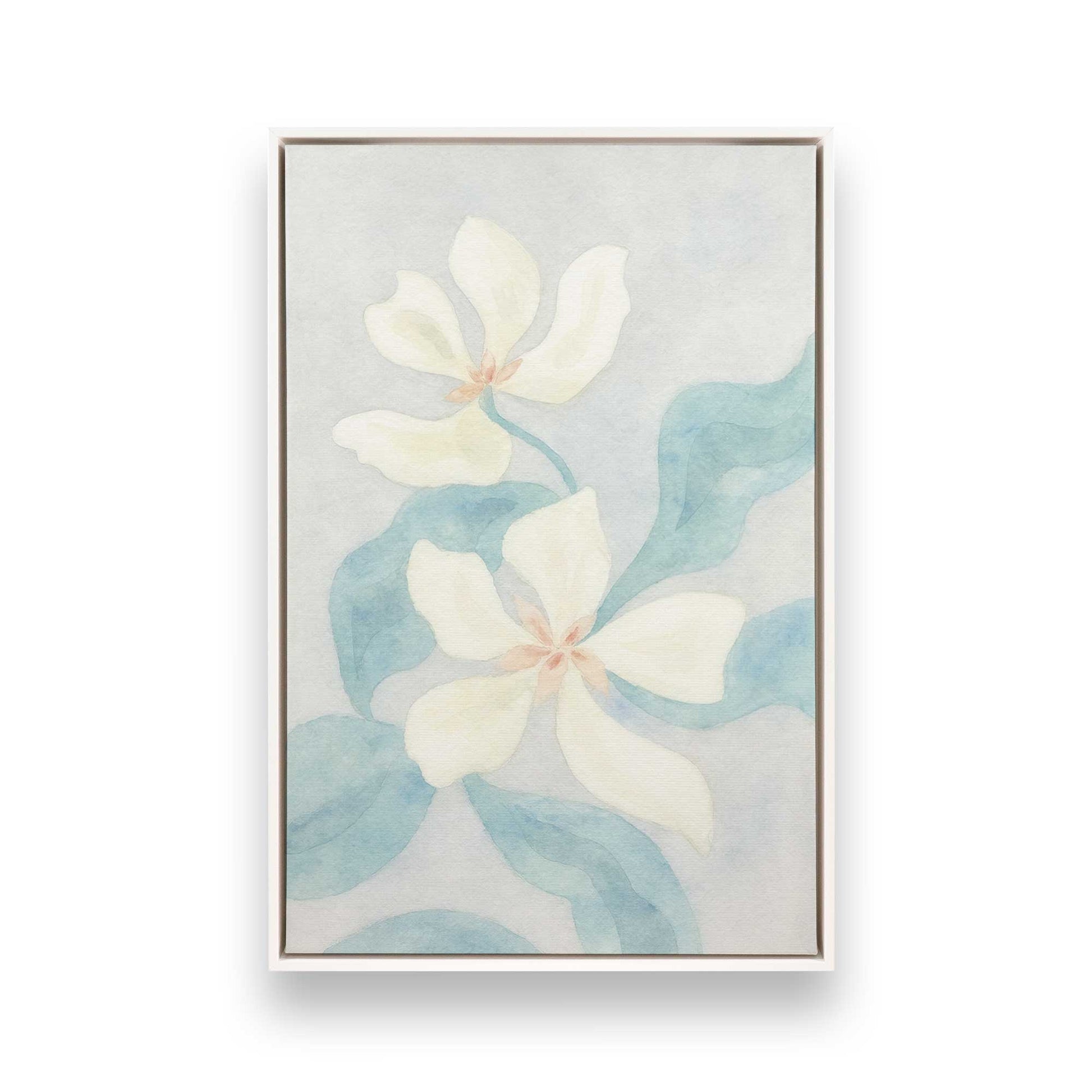[Color:Opaque White], Picture of art in a White frame