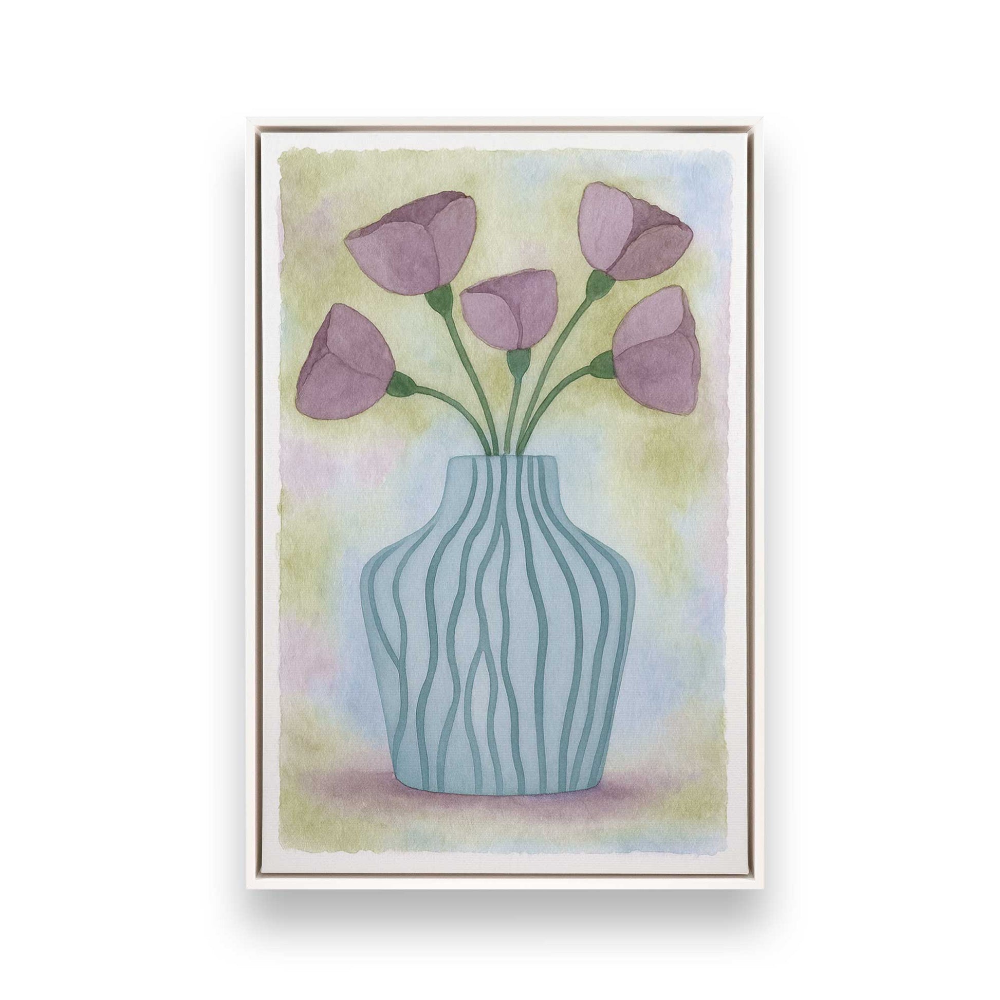 [Color:Opaque White], Picture of art in a White frame
