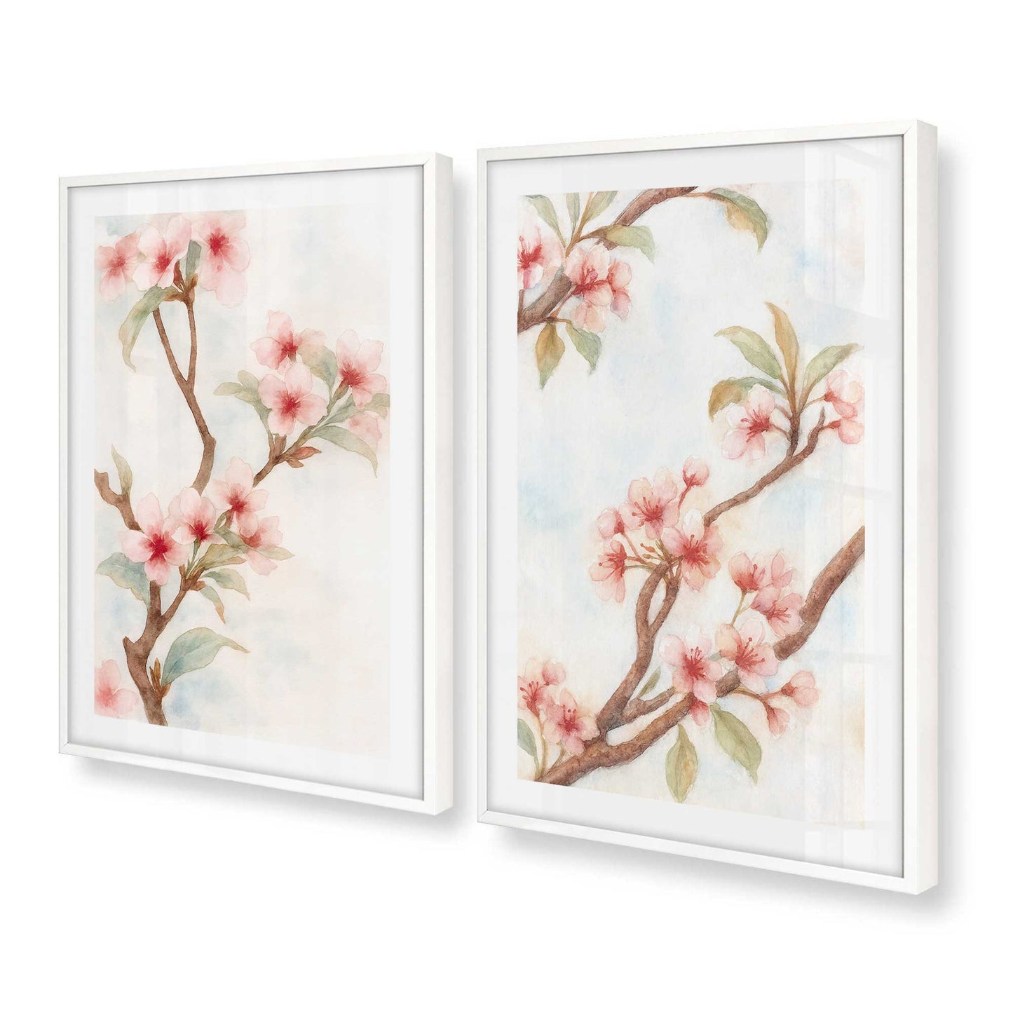 [Color:Opaque White], Picture of art in a Opaque White frame at an angle