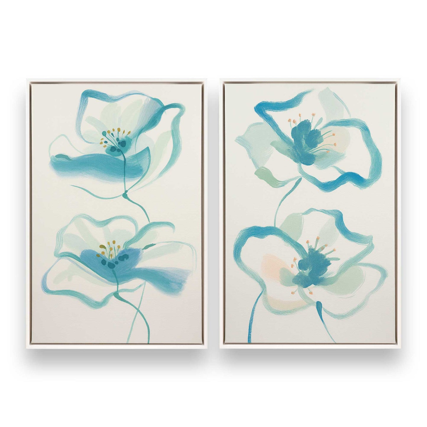 [Color:Opaque White], Picture of art in a White frame