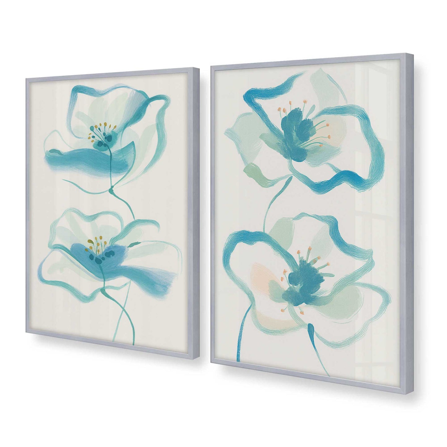 [Color:Polished Chrome], Picture of art in a Polished Chrome frame at an angle