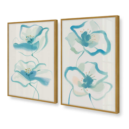 [Color:Polished Gold], Picture of art in a Polished Gold frame at an angle