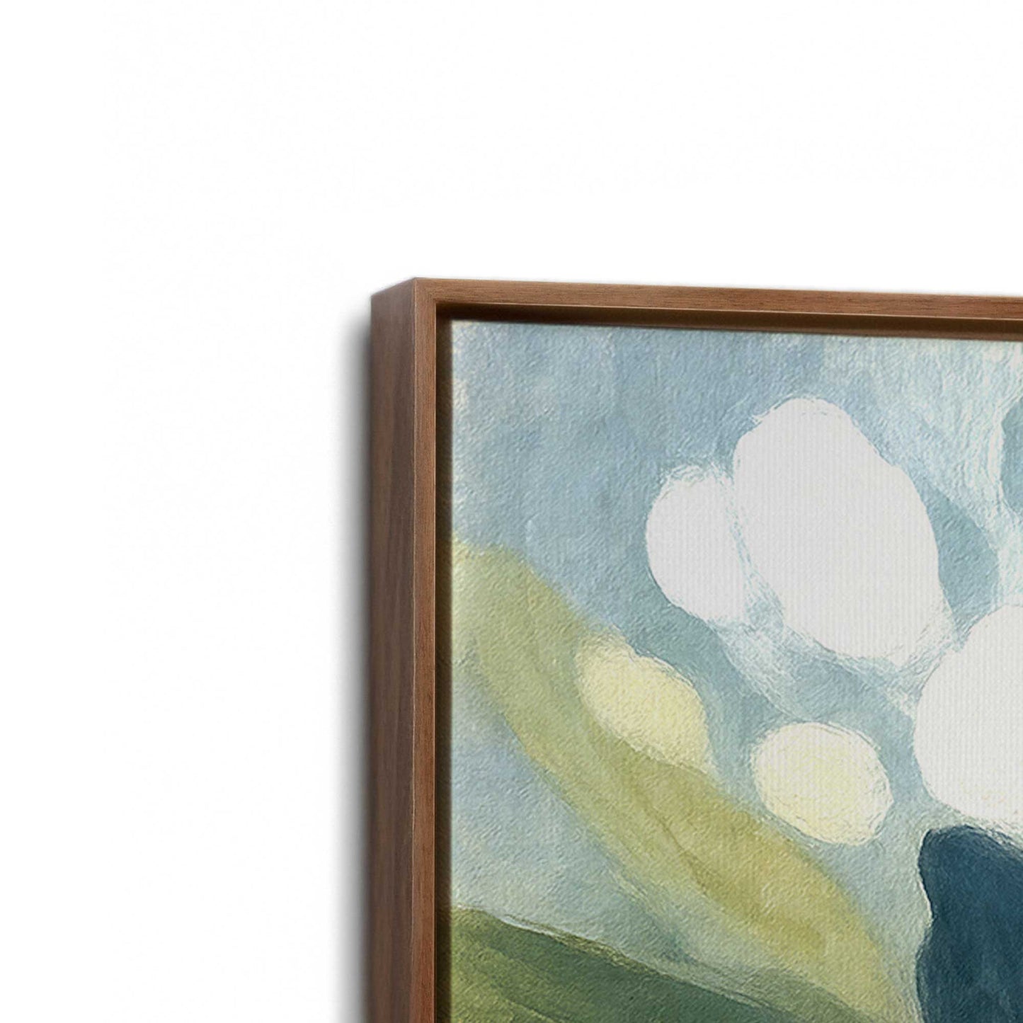 [Color:Walnut], Picture of the corner of the art