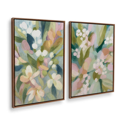 [Color:Walnut], Picture of art in a Walnut frame at an angle