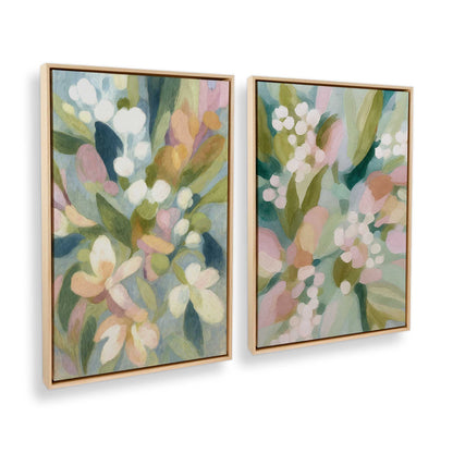 [Color:American Maple], Picture of art in a American Maple frame at an angle