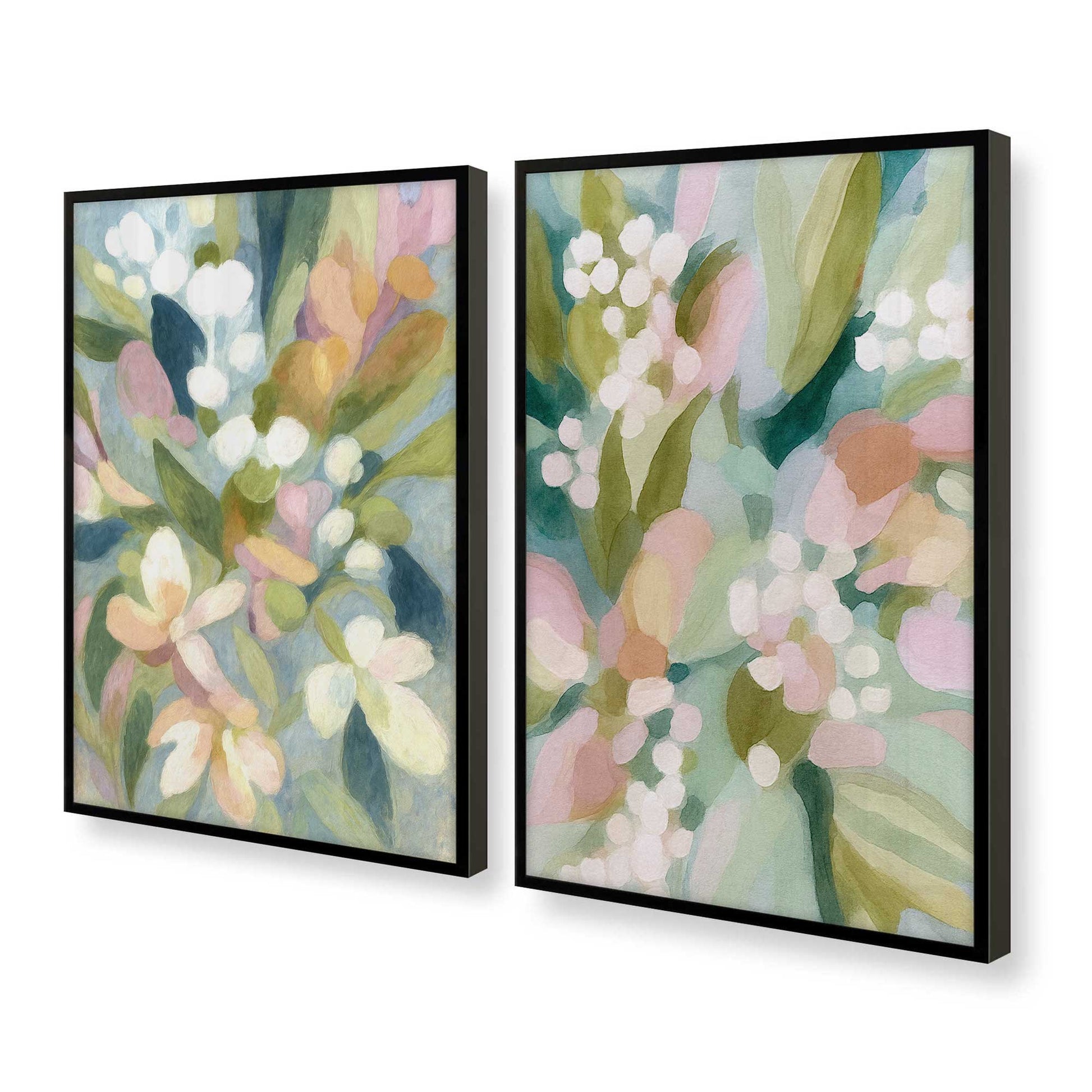 [Color:Satin Black], Picture of art in a Satin Black frame at an angle