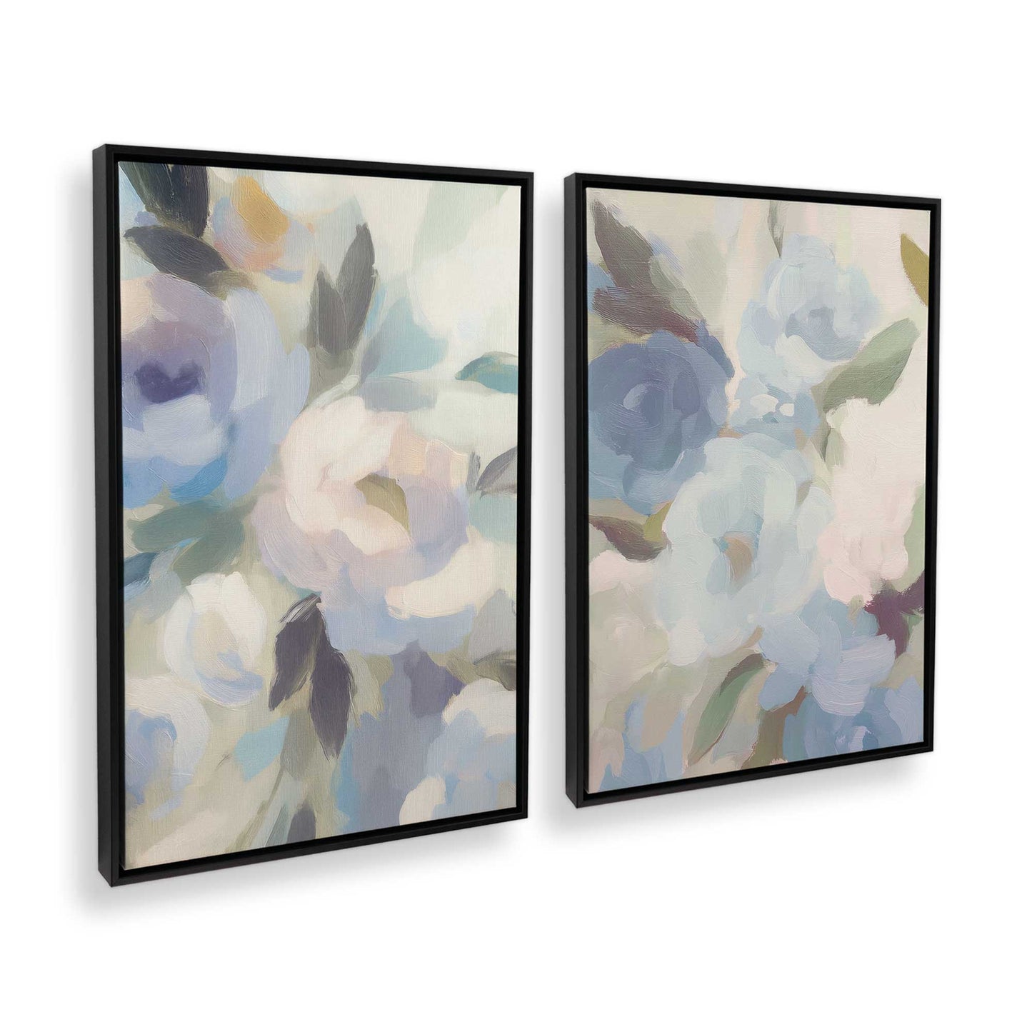 [Color:Satin Black], Picture of art in a Satin Black frame at an angle