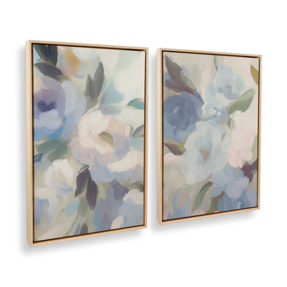 [Color:American Maple], Picture of art in a American Maple frame at an angle