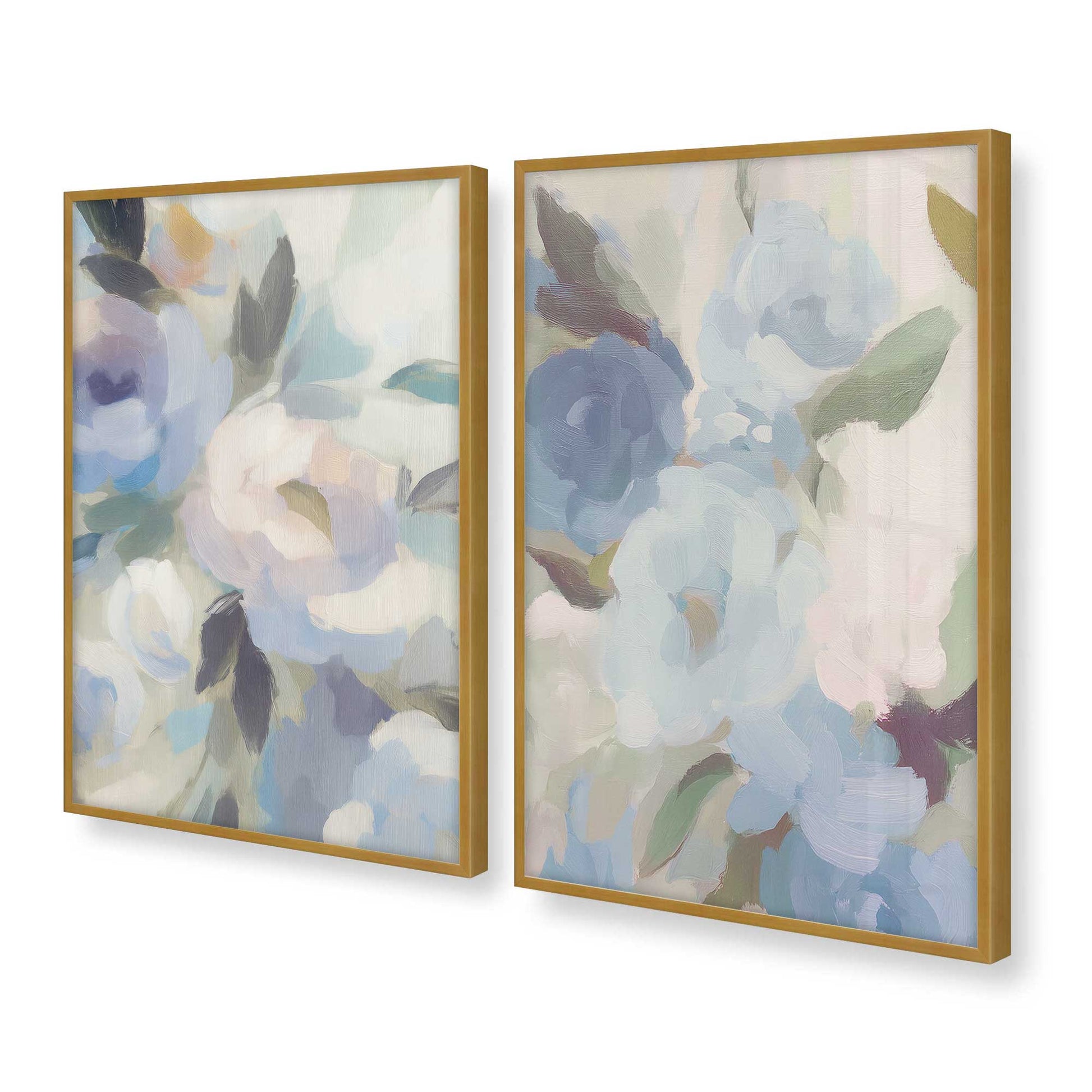 [Color:Polished Gold], Picture of art in a Polished Gold frame at an angle