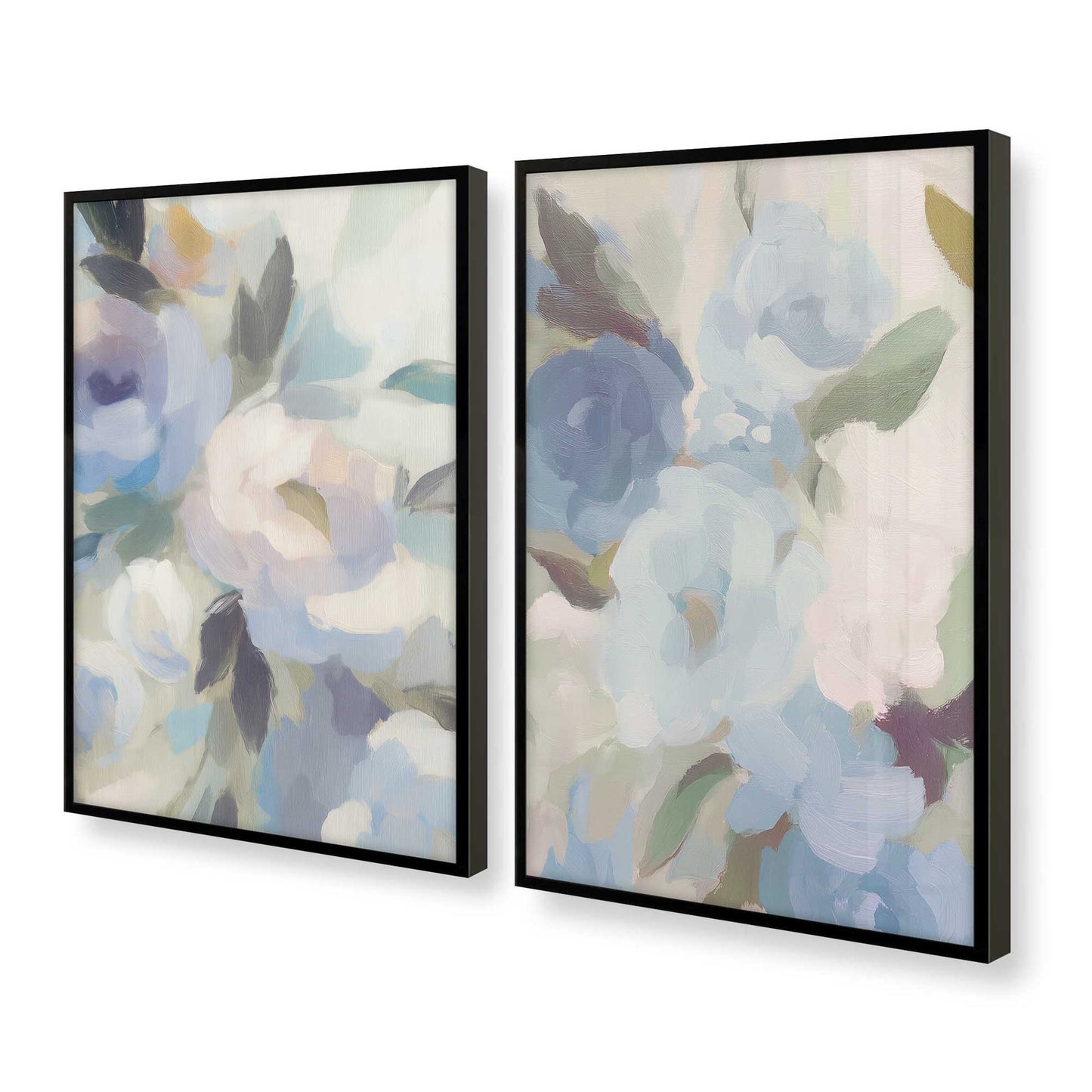 [Color:Satin Black], Picture of art in a Satin Black frame at an angle