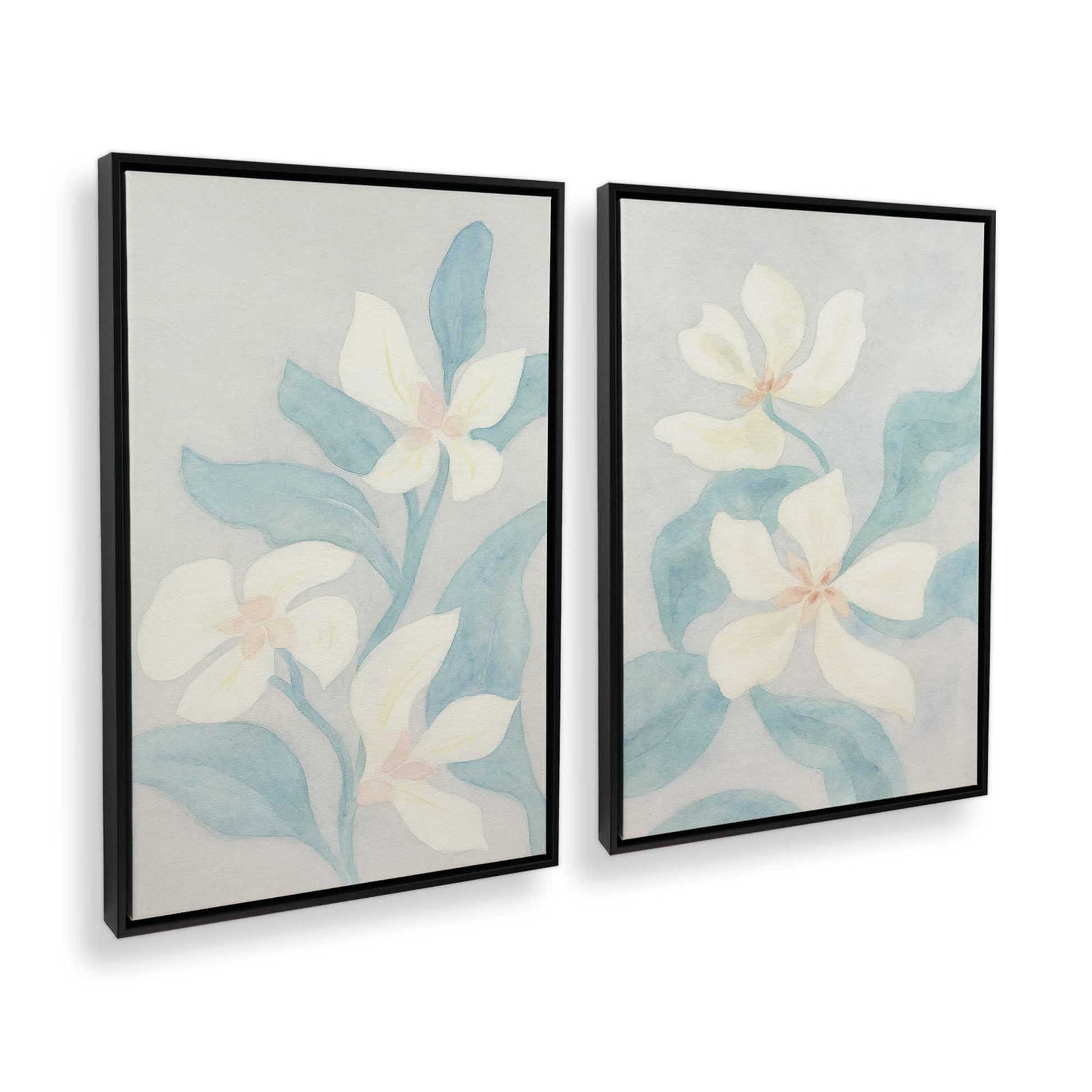 [Color:Satin Black], Picture of art in a Satin Black frame at an angle