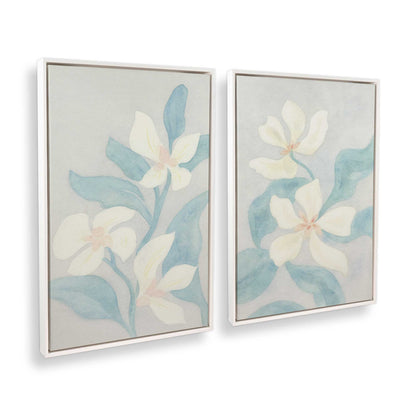 [Color:Opaque White], Picture of art in a White frame at an angle