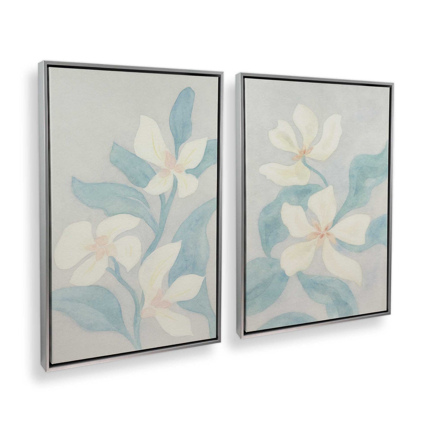 [Color:Polished Chrome], Picture of art in a Polished Chrome frame at an angle