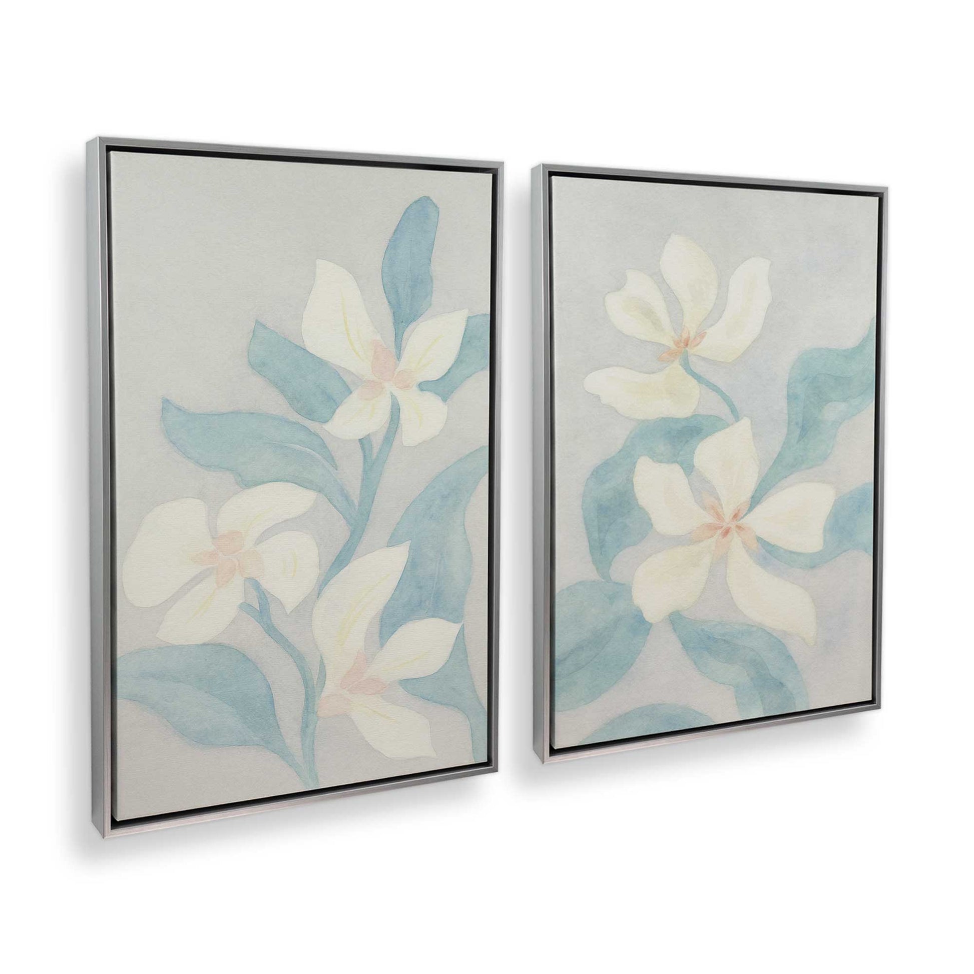[Color:Polished Chrome], Picture of art in a Polished Chrome frame at an angle