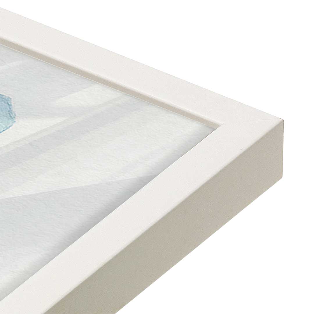 [Color:Opaque White], Picture of art in a Opaque White frame of the corner