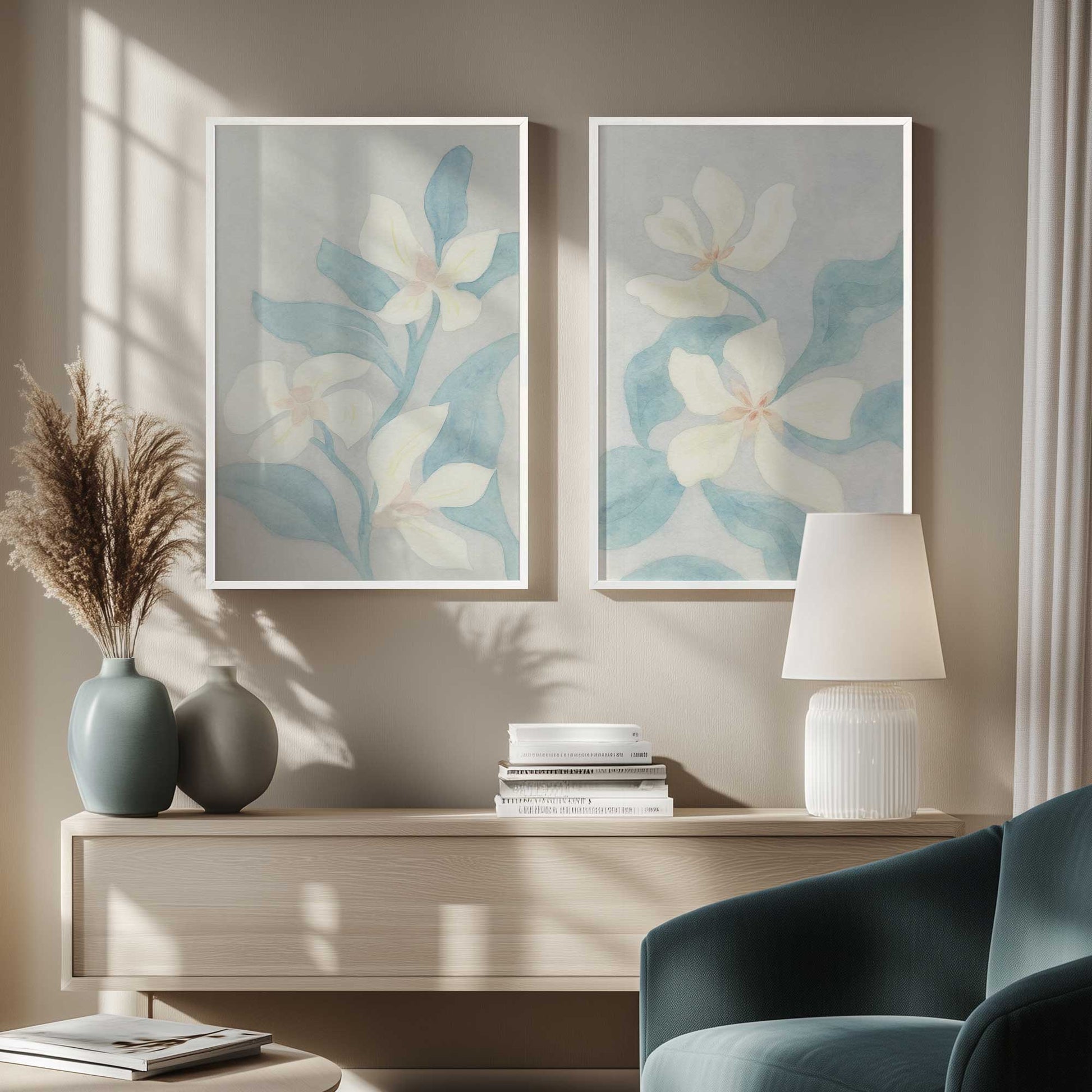 [Color:Satin Black], Picture of art in a Satin Black frame
