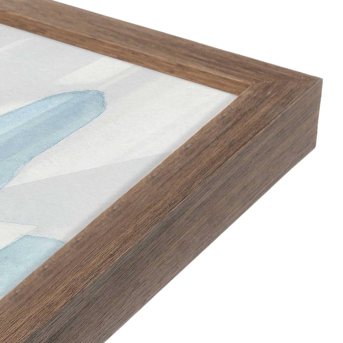 [Color:Walnut], Picture of art in a Walnut frame of the corner