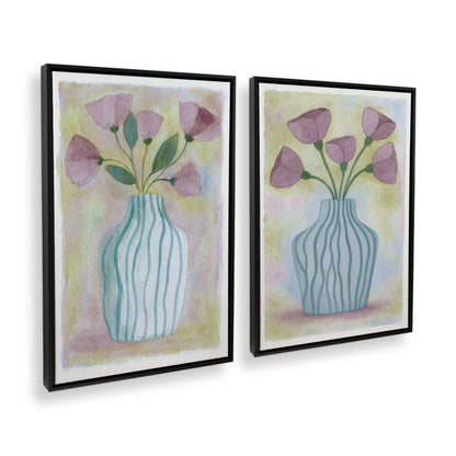[Color:Satin Black], Picture of art in a Satin Black frame at an angle