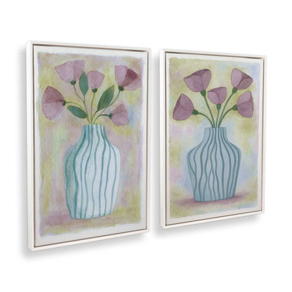 [Color:Opaque White], Picture of art in a White frame at an angle