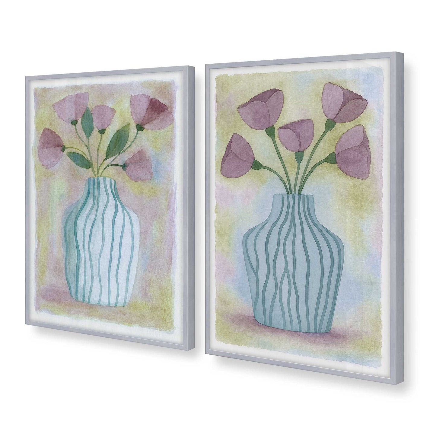 [Color:Polished Chrome], Picture of art in a Polished Chrome frame at an angle