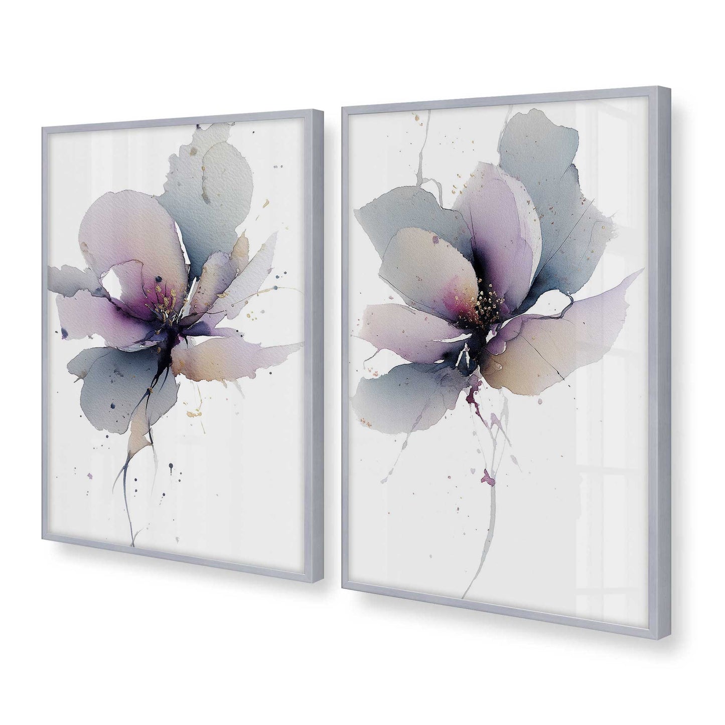 [Color:Polished Chrome], Picture of art in a Polished Chrome frame at an angle