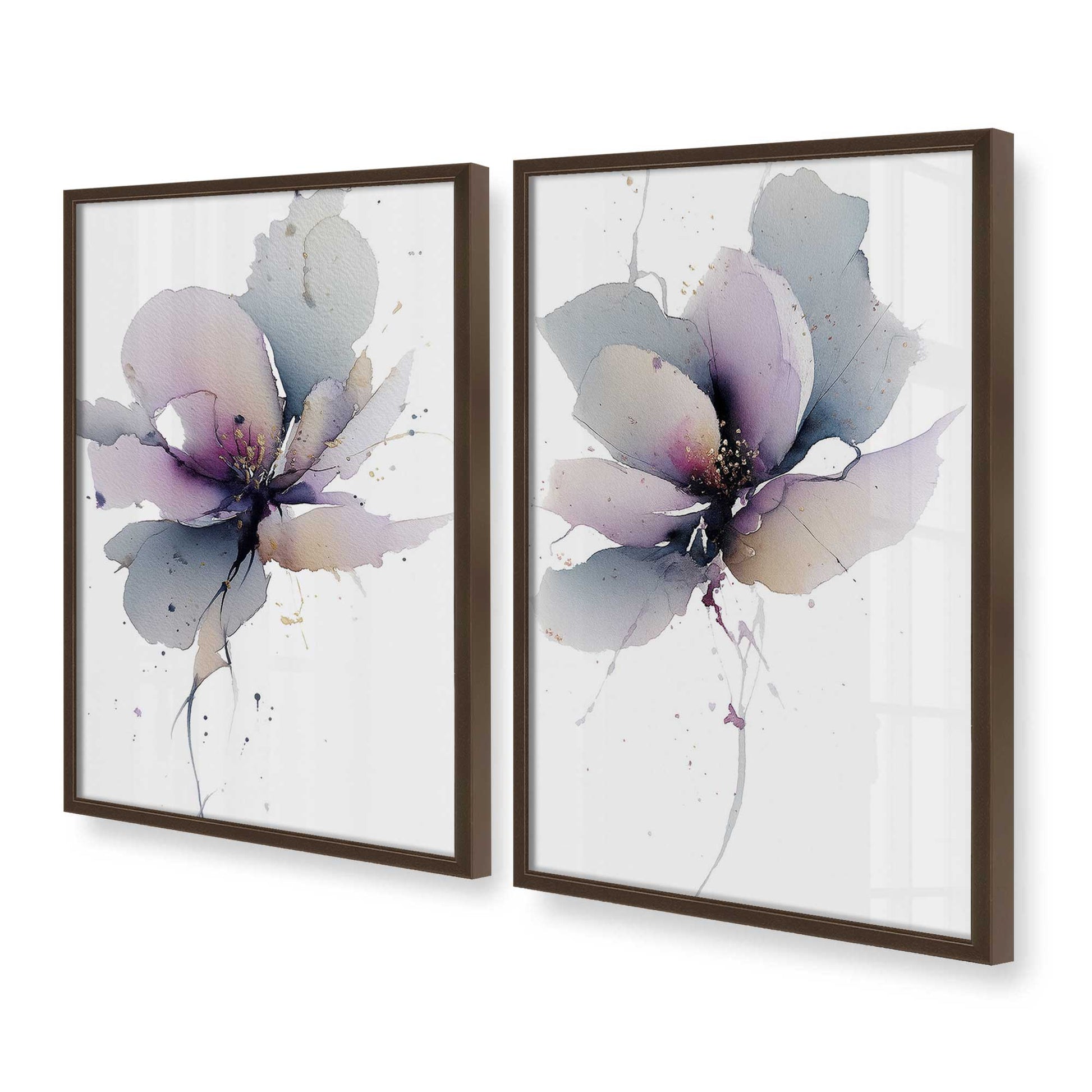 [Color:Belvinder Brown], Picture of art in a Belvinder Brown frame at an angle