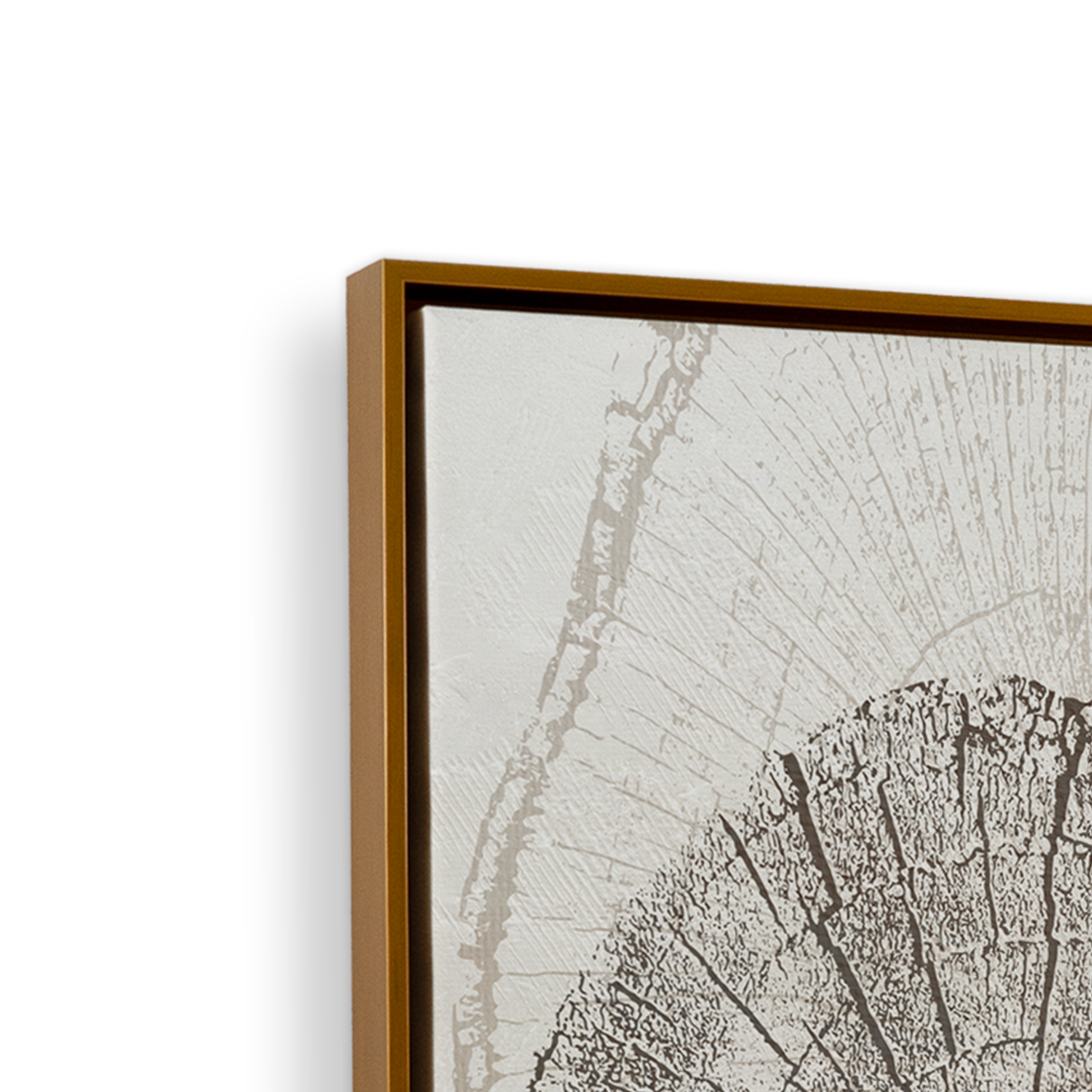 [color:Polished Gold], Corner of Picture of art on Canvas