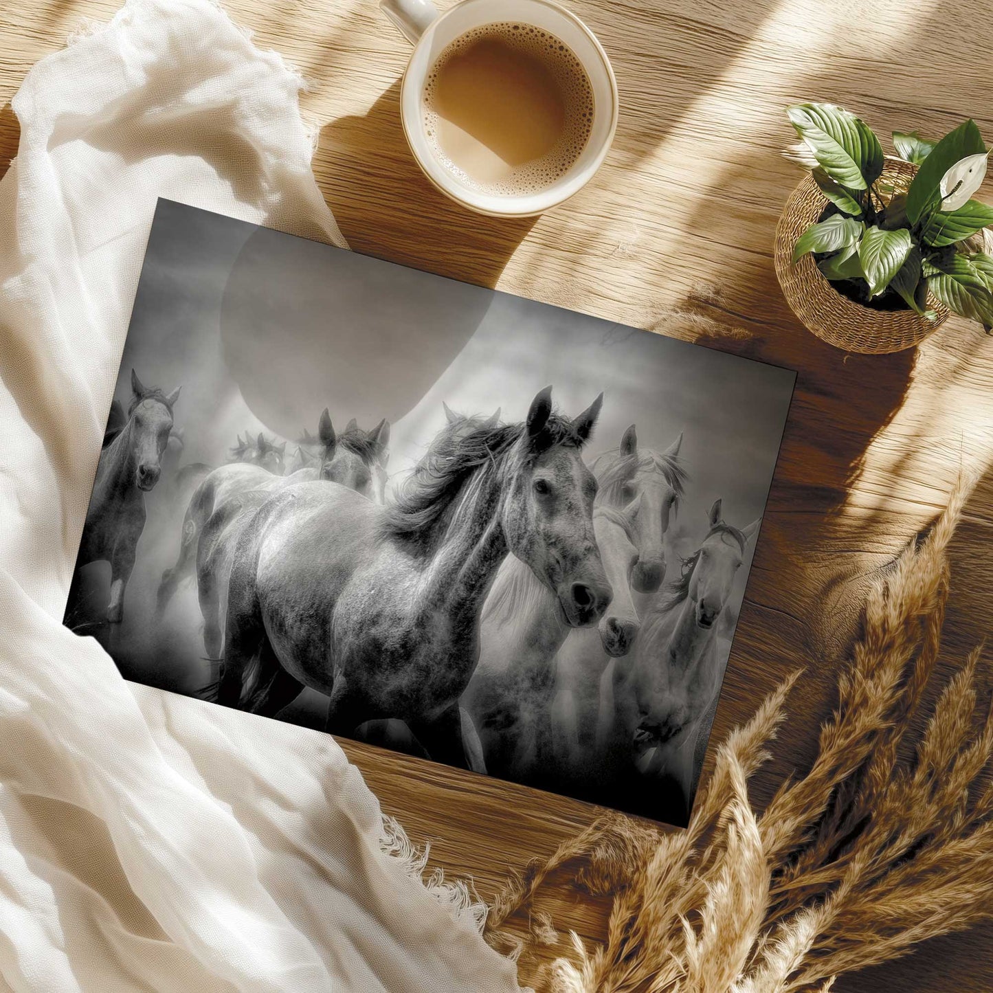 Running Horses Art Print