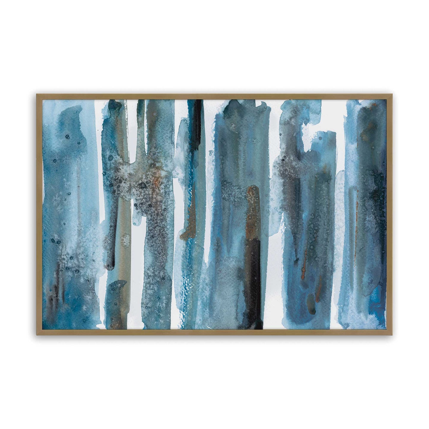 [Color:Brushed Gold], Picture of art in a Brushed Gold frame