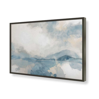 [Color:Satin Black], Picture of art in a Satin Black frame of the corner