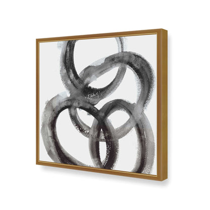 [Color:Polished Gold], Picture of art in a Polished Gold frame at an angle