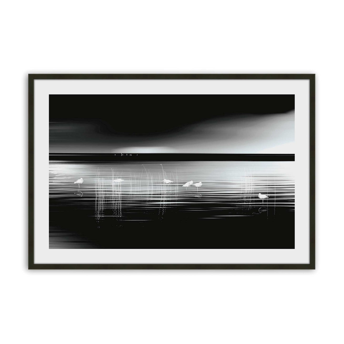 [Color:Satin Black], Picture of art in a Satin Black frame