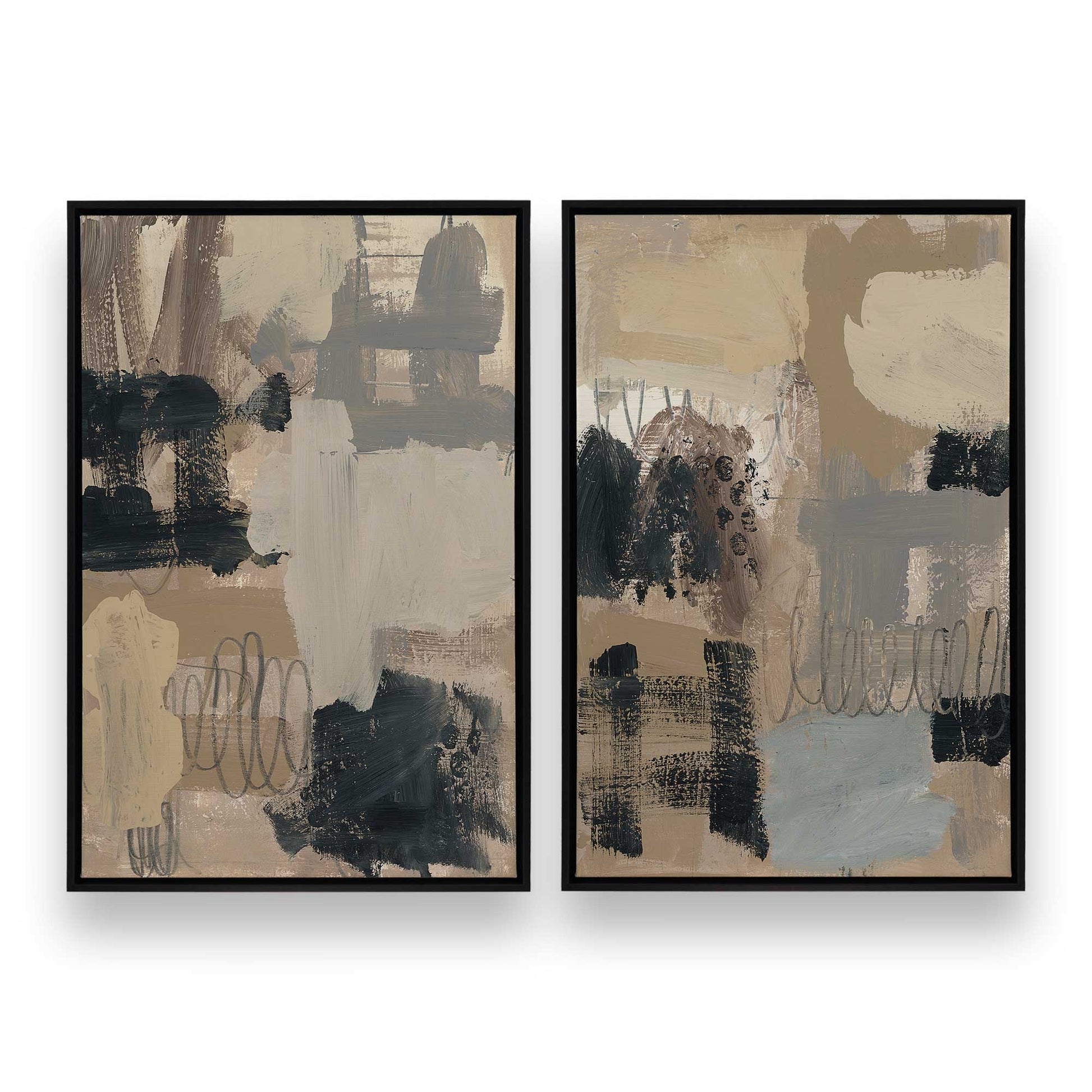 [Color:Satin Black], Picture of art in a Satin Black frame