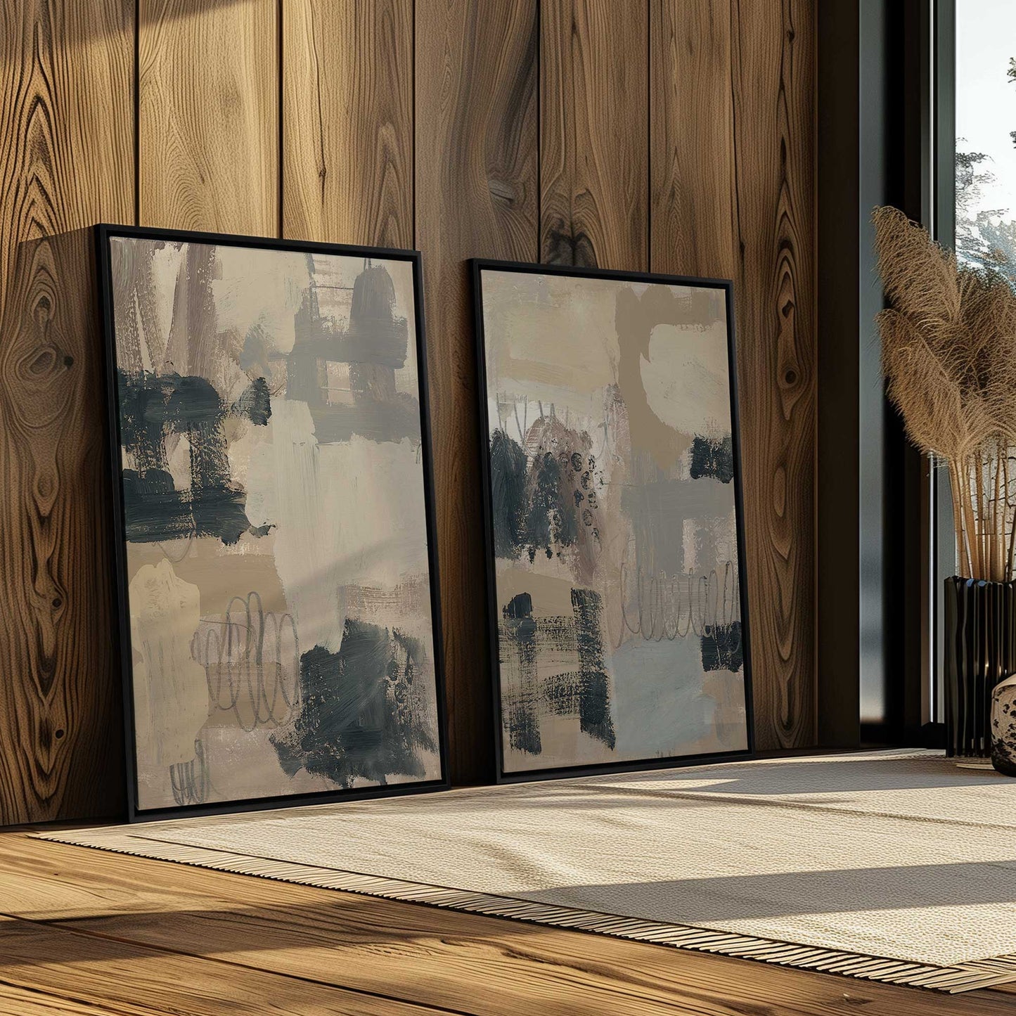 [Color:Satin Black], Picture of art in a Satin Black frame
