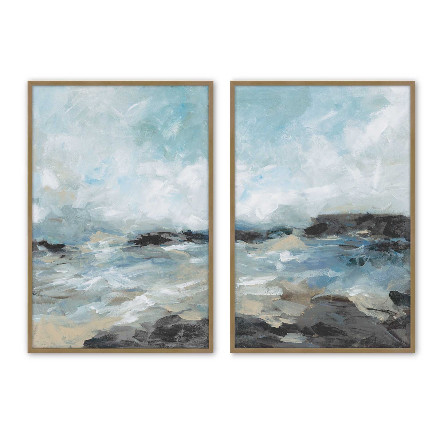 [Color:Brushed Gold], Picture of art in a Brushed Gold frame