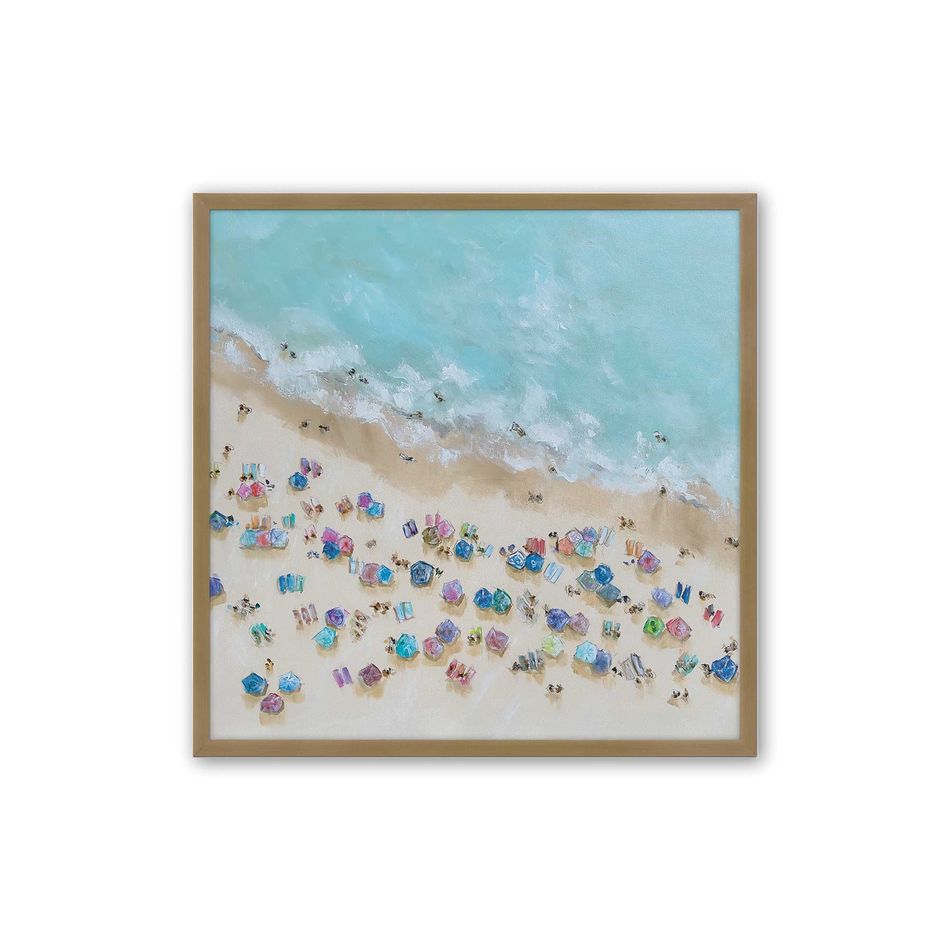 [Color:Brushed Gold], Picture of art in a Brushed Gold frame