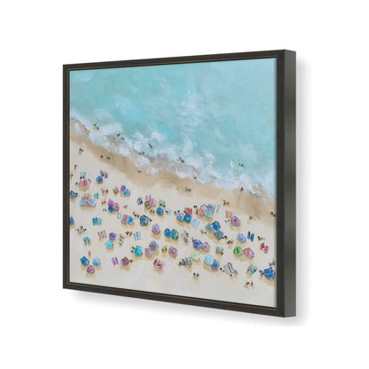 [Color:Satin Black], Picture of art in a Satin Black frame at an angle