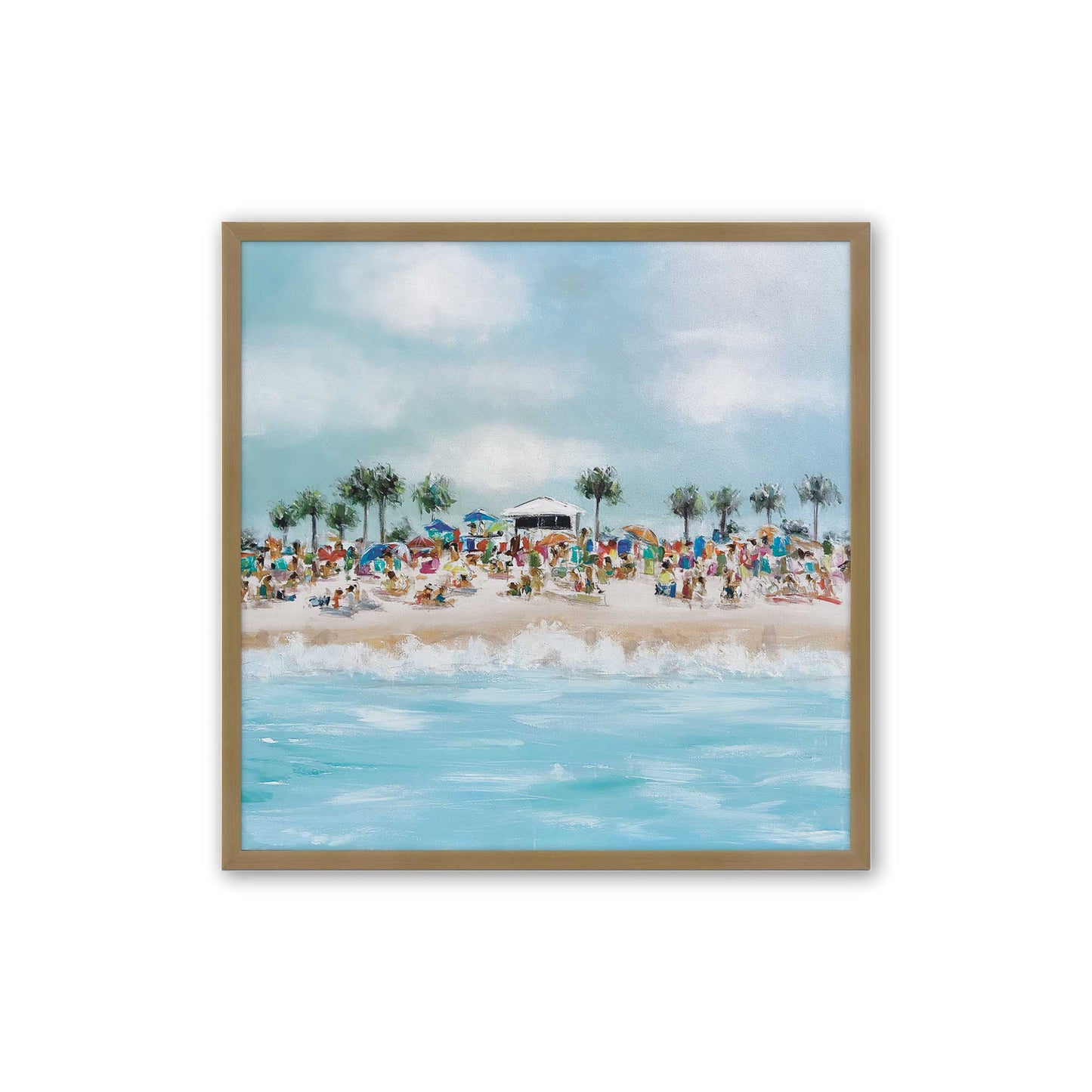[Color:Brushed Gold], Picture of art in a Brushed Gold frame