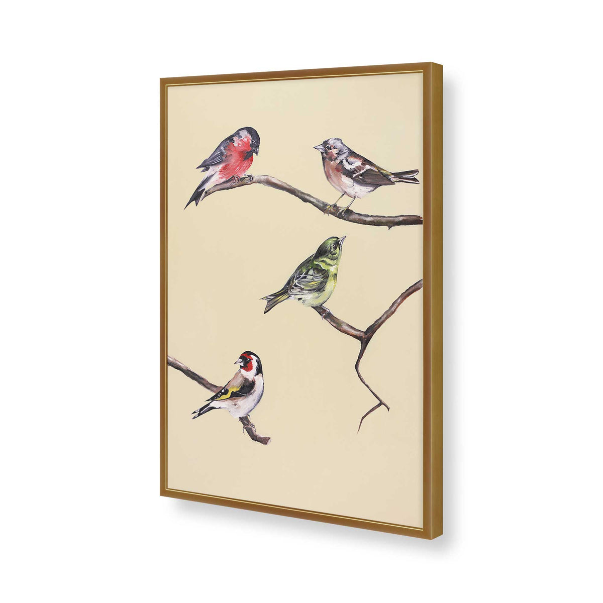 [Color:Polished Gold], Picture of art in a Polished Gold frame of the corner
