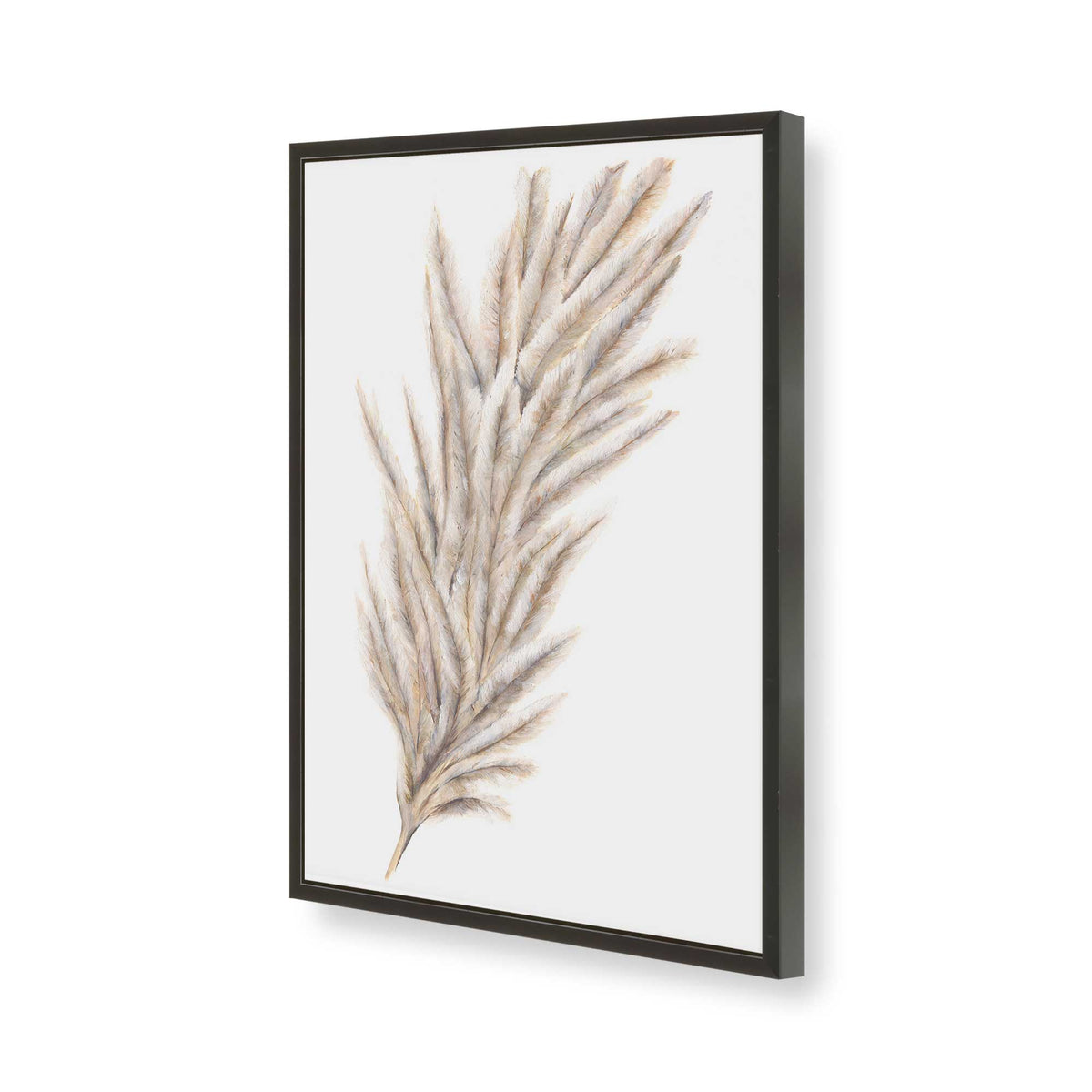 [Color:Satin Black], Picture of art in a Satin Black frame of the corner