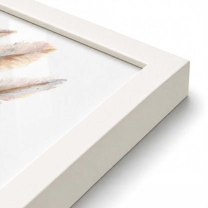 [Color:Opaque White], Picture of art in a Opaque White frame at an angle