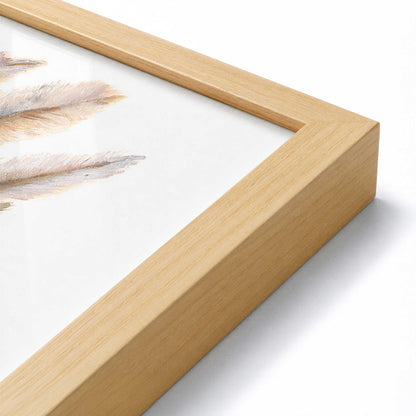 [Color:American Maple], Picture of art in a American Maple frame at an angle