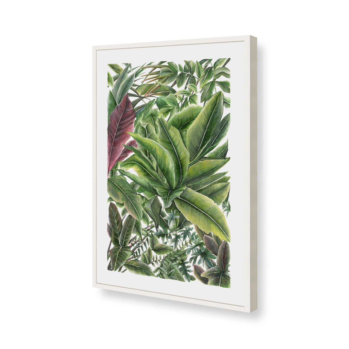 [Color:Opaque White], Picture of art in a Opaque White frame of the corner