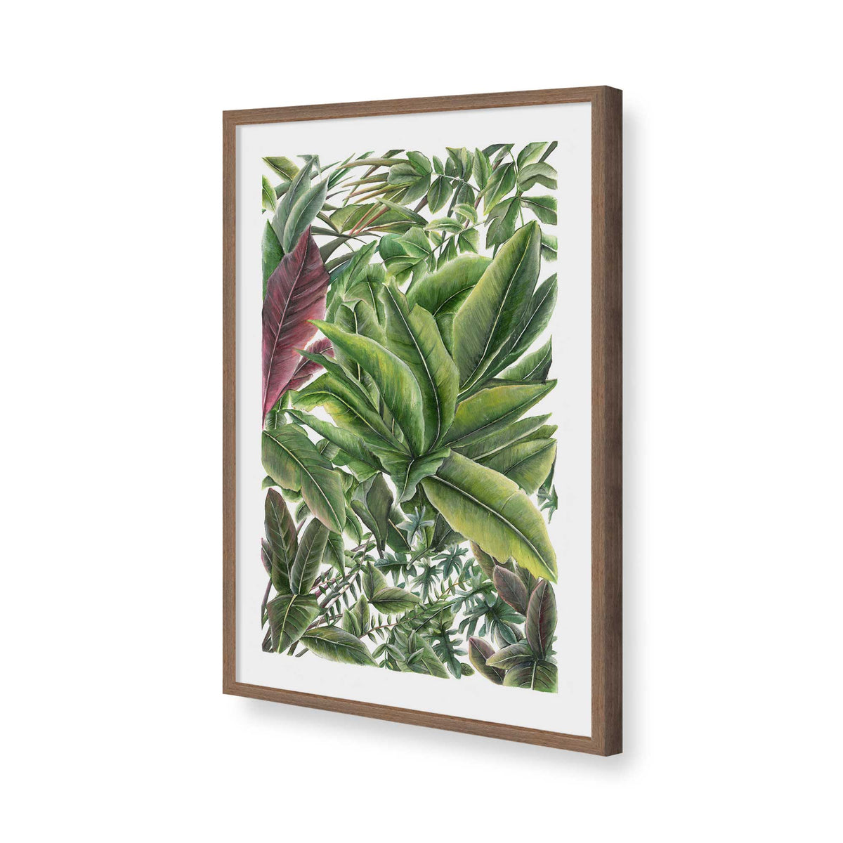 [Color:Walnut], Picture of art in a Walnut frame of the corner